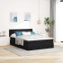 Estructura de cama otomana con colchón terciopelo
