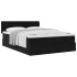 Estructura de cama otomana con colchón terciopelo