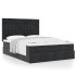 Estructura de cama otomana con colchones terciopelo