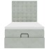 Estructura cama otomana colchones gris claro