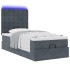 Estructura cama otomana colchones gris oscuro