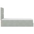 Estructura cama otomana colchones gris claro