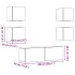 Conjunto de mueble de TV 5 piezas montado la pared madera