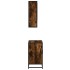 Set de muebles baño 2 pzas madera contrachapada roble