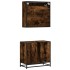 Set de muebles baño 2 pzas madera contrachapada roble