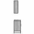 Set de muebles de baño 2 pzas madera contrachapada gris