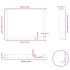 Patas mesa comedor forma U 3uds acero natural 100x(72-73)