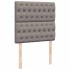 Cama otomana con colchón tela gris pardo 100x200