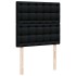 Estructura cama otomana colchón tela negro 90x200