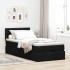 Cama otomana con colchón negra 90x200 cm
