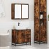 Set de muebles baño 2 pzas madera contrachapada roble