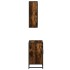 Set de muebles baño 2 pzas madera contrachapada roble