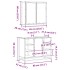 Set de muebles baño 2 pzas madera contrachapada roble