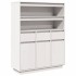Aparador alto de madera maciza de pino blanco 89x34x116,5