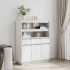 Aparador alto de madera maciza de pino blanco 89x34x116,5