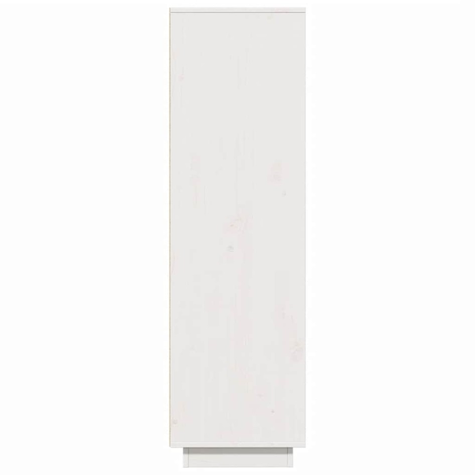 Aparador alto de madera maciza de pino blanco 89x34x116,5