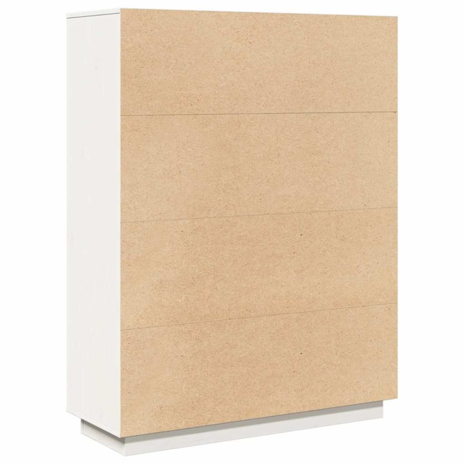 Aparador alto de madera maciza de pino blanco 89x34x116,5