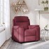 Sillón reclinable de tela rojo