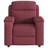 Sillón reclinable de tela rojo