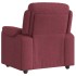 Sillón reclinable de tela rojo