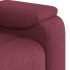 Sillón reclinable de tela rojo