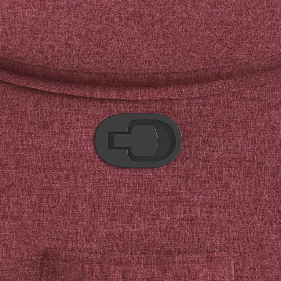 Sillón reclinable de tela rojo