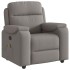 Sillón de masaje reclinable de tela gris
