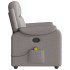 Sillón de masaje reclinable de tela gris