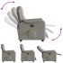 Sillón de masaje reclinable de tela gris
