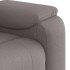 Sillón de masaje reclinable de tela gris