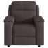 Sillón de masaje reclinable de tela marrón