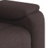 Sillón de masaje reclinable de tela marrón