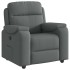 Sillón reclinable de tela gris