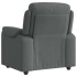 Sillón reclinable de tela gris