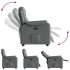 Sillón reclinable de tela gris