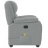 Sillón reclinable de masaje de tela gris