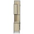 Set de muebles de baño 3 pzas madera contrachapada roble