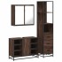 Set de muebles baño 3 pzas madera contrachapada roble