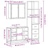 Set de muebles baño 3 pzas madera contrachapada roble