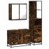 Set de muebles baño 3 pzas madera contrachapada roble
