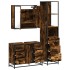 Set de muebles baño 3 pzas madera contrachapada roble