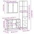 Set de muebles baño 3 pzas madera contrachapada roble