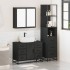 Juego de muebles de baño 3 pzas madera contrachapada