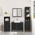 Juego de muebles de baño 3 pzas madera contrachapada