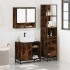 Set de muebles baño 3 pzas madera contrachapada roble