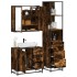 Set de muebles baño 3 pzas madera contrachapada roble