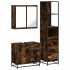 Set de muebles baño 3 pzas madera contrachapada roble