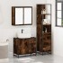 Set de muebles baño 3 pzas madera contrachapada roble