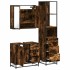 Set de muebles baño 3 pzas madera contrachapada roble