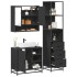 Juego de muebles de baño 3 pzas madera contrachapada